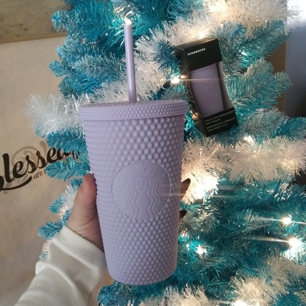 New Matte Purple Studded Tumbler